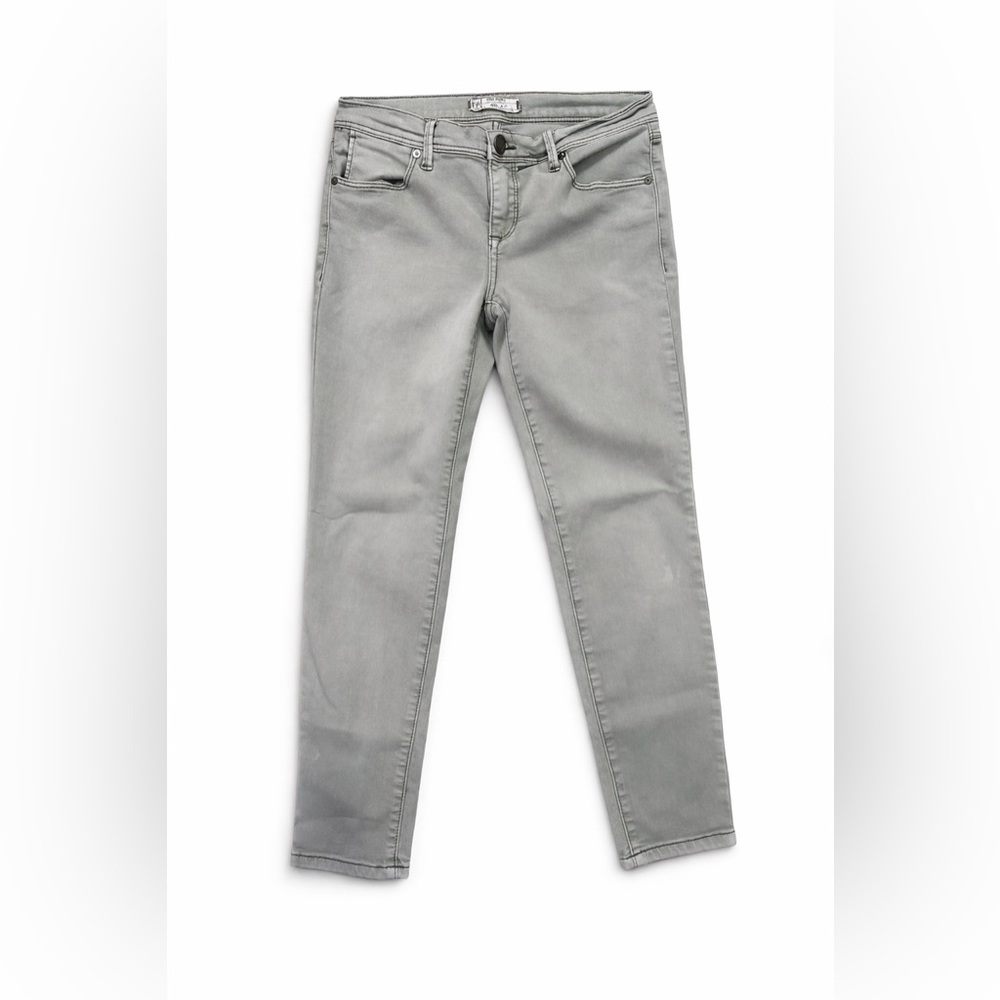 Free People Sage Green Capri Jeans | Size 27 | Mid Rise Slim Fit